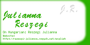 julianna reszegi business card